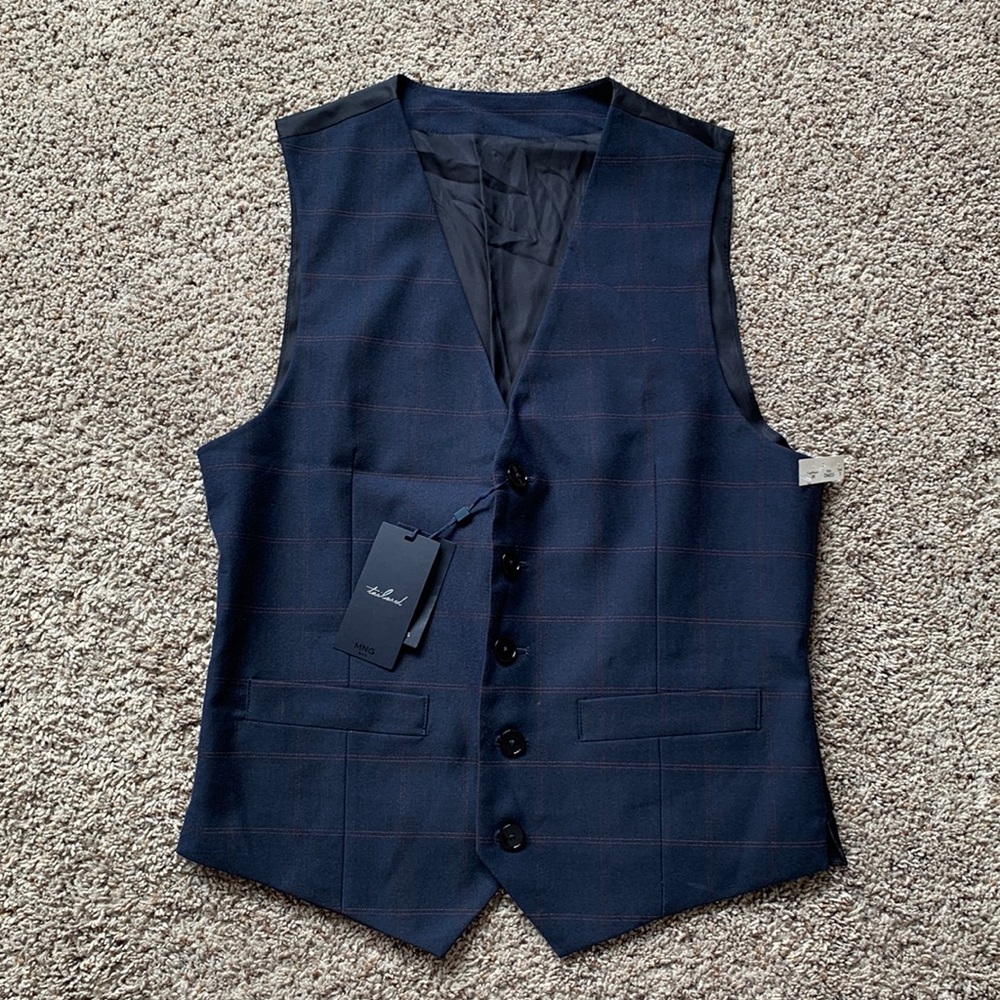 Mng Man Slim Fit Tailored Suit Vest